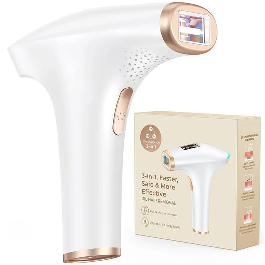 IPL Hair Removal Handset – 999,900 Flashes, Painless Laser Technology for Smooth Skin at Home