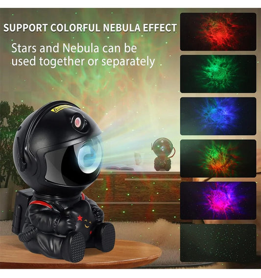 Astronaut Galaxy Projector Lamp – Starry Sky & Nebula LED Night Light for Bedroom Decor